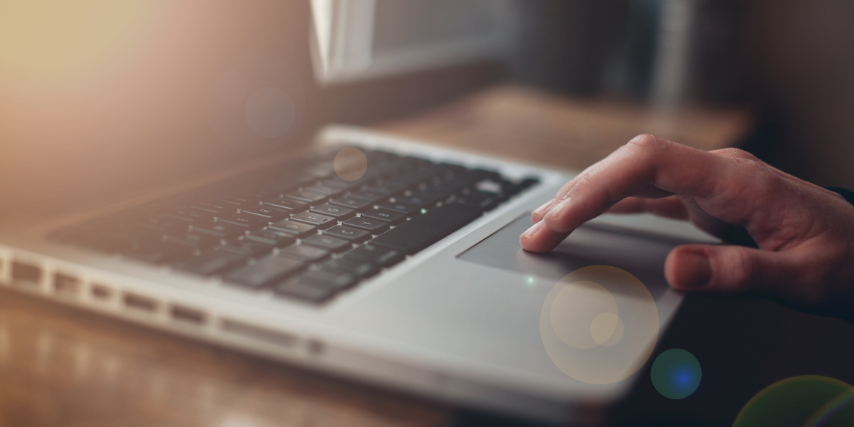 person on laptop